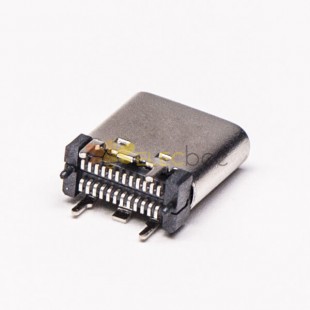 10pcs USB Tipo C PCB Montaje Femenino Vertical Tipo SMT Embalaje normal