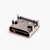 10pcs USB Tipo C Porta Feminino Direito Angular SMT DIP para PCB Mount