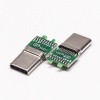 10pcs USB Type C Düz 180 Derece Fiş 24 Pin Lehim Tipi