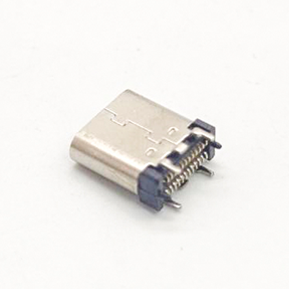 Conector USB feminino c vertical 3.1 Vertical 24 Pin