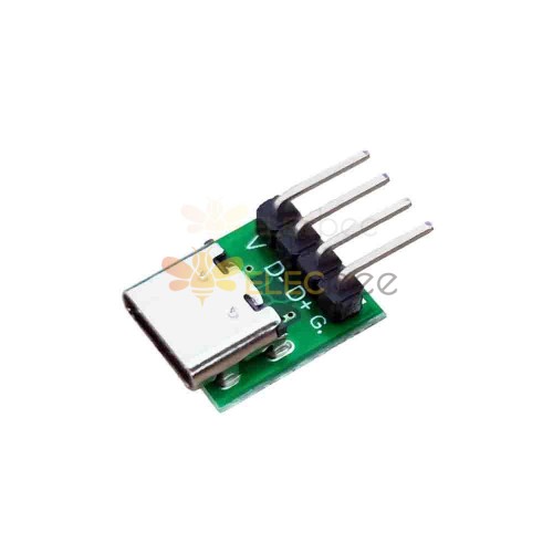 USB Type-C 16Pin Dişi - 4P R/A PCB Montaj 2,54 mm