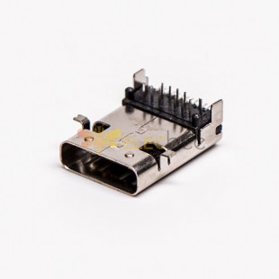 USB hembra tipo C ángulo recto SMT y DIP Embalaje normal