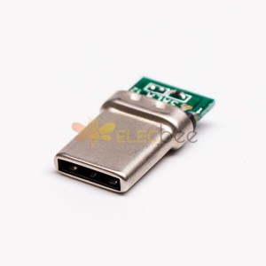 Tip C Düz Hızlı Erkek PCB Montaj USB3.0 Konnektör