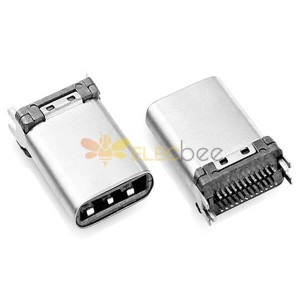 Type-C 24 Pin SMT SMT PCB Socket Connecteur USB Homme