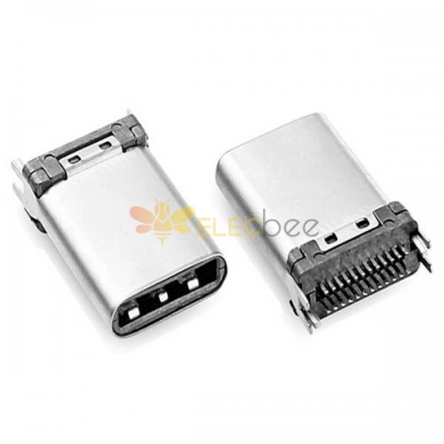 Type-C 24 Pin SMT SMT PCB Soket Erkek USB Konektörü