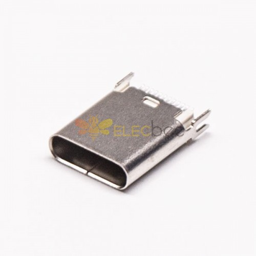 Type C 24 Pin Socket Straight 180 Degree Through Hole for PCB Mount