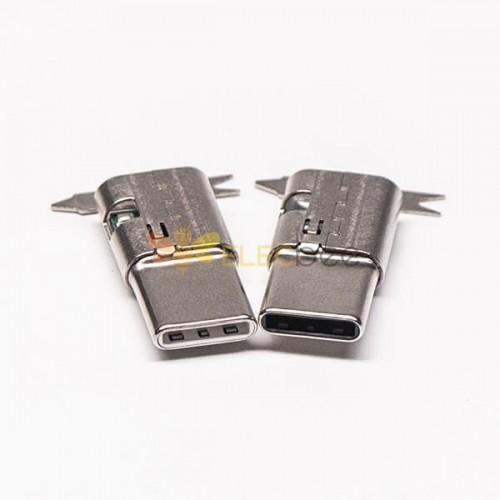 Type C Straight USB Connector with Shell Normal packing