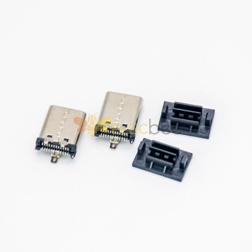 直立式公头type-c穿孔插拔接PCB板 常规包装