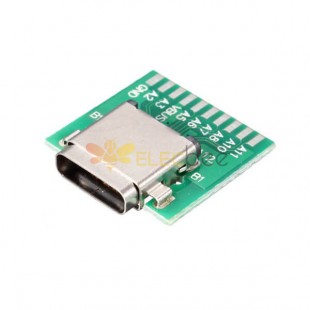 Conector USB 3 Tipo C 24ways Conector de PCB Vertical SMT para PCB Embalaje normal