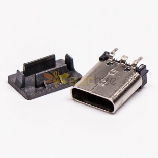 type c 直插母座单排直立式SMT插孔接PCB板 常规包装