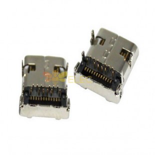 Conector USB 3.1 Mid-mount Receptacle Hybrid para PCB Embalaje normal