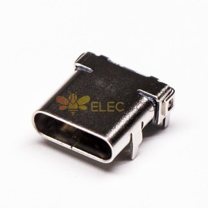 USB Conector Tipo C Feminino 90 Graus DIP e SMT