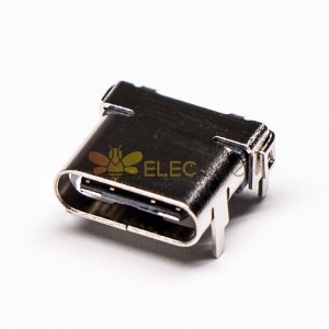 USB ポート メスライトアングル DIP および SMT