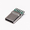 USB Tipo C 180 Grau Plug 24 Pin Solder Tipo para cabo