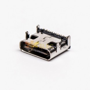 USB Tipo C 90 grados hembra SMT a través del agujero para montaje en PLACA Embalaje normal