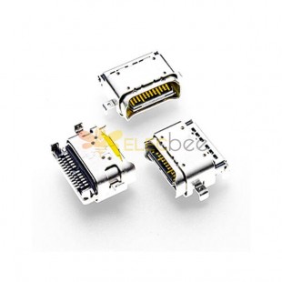 Conector USB tipo C carregador rápido fêmea 24 pinos SMT PCB 20 unidades