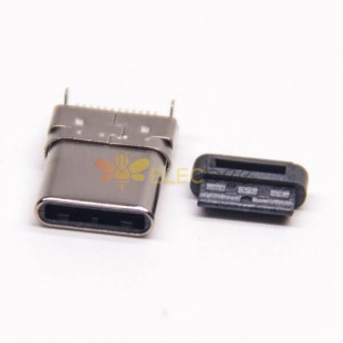 Conector USB tipo C SMT de 90 grados para montaje en PCB 20 piezas