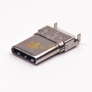 PCB Montaj için USB Type C Konnektör SMT 90 Derece