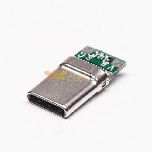 USB Tipo C Conector Tipos 180 Grau Solder Tipo