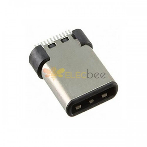 Conectores USB tipo C Tipo macho DIP recto para PCB 20 piezas