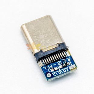 USB Тип C Мужской соединитель Глубокая рисование оболочки с PCB Мужской разъем Нормальная упаковка