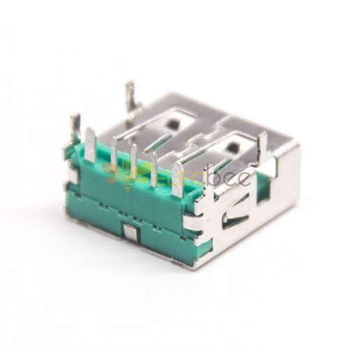 90 Degree Usb Green LCP Material Female 4p for PCB