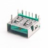 PCBのための90度USBグリーンLCP材料メス4p