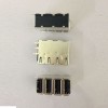 Port USB 2.0 haute vitesse 4 ports Type A 90° DIP pour montage sur circuit imprimé