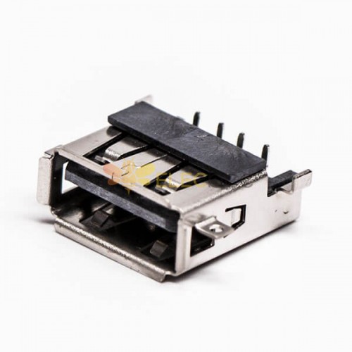 PCB Montaj için Hole Kadın Sağ Açılı SMT through USB Sipariş