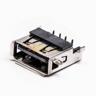 اطلب USB من خلال فتحة SMT بزاوية قائمة للأنثى لتركيب PCB 20 قطعة