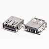 PCB Montaj 20 adet için Delikten Dişi Sağ Açılı SMT USB Sipariş Edin