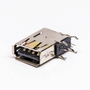 USB 2.0 A-Buchse, Fahnentyp, Durchgangsloch für Leiterplattenmontage, 20 Stück