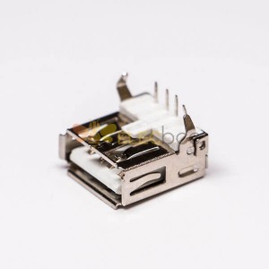 USB 2.0 Женский Тип A Прямоугольное сквозное отверстие для монтажа на печатной плате 20 шт.