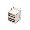 USB 2.0 High Speed ​​Port Dual Port Type A 90° pour PCB Mount 20pcs