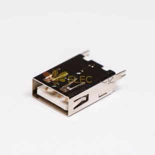USB 2.0 موصل أنثى مستقيم من خلال ثقب لتركيب ثنائي الفينيل متعدد الكلور 20 قطعة