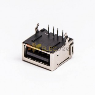 USB 2.0 Tip A Dişi Konnektör Sağ Açılı DIP PCB Montaj 20pcs için