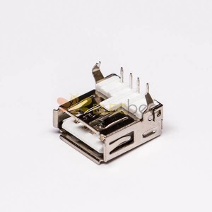 USB 2.0 Type A Female Right Angled Throught Hole for PCB Mount