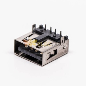 USB A Sağ Açılı Dişi DIP PCB Montajı için 20 adet