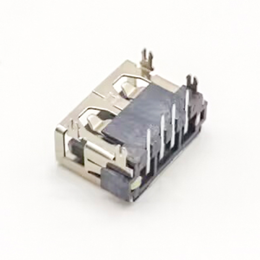 موصل USB لتركيب PCB للإناث من خلال فتحة 20 قطعة