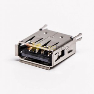USB PCB用 ストレートメスDIP銛 ブラック 20本