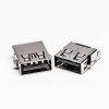 USB Through Hole Mount Female 2.0 Type A 90° Reverse for PCB