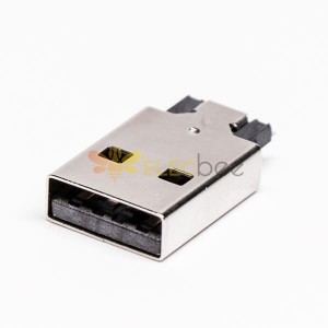 USB Type A Male 2.0 Connector Offest Type for PCB Mount 20pcs