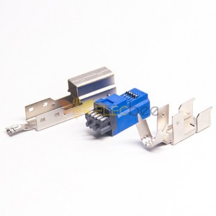 USB3.0B带铁壳短体9p打印设备接头