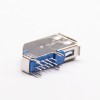 Angled Usb 3.0 Female Blue Color Throughole A Type USB Connector