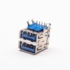 Dual Usb 3.0 A Type Right Angled USB Port A for PCB 20pcs