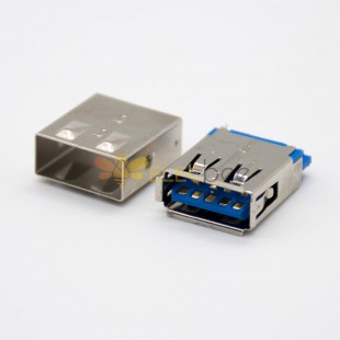 Kablo Konektörü için Kadın USB3.0 9 Pin Düz Kadın