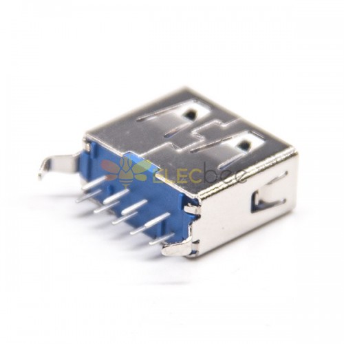 Motherboard USB 3.0 Conector Feminino Tipo 9p Tipo reto com buraco através