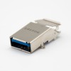 montaje en panel USB 3.0 9 Pines Conector SMT Type Doble Tipo DIP hembra recto