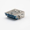 USB 3.0 A Connector Straight 9 Pin Female Offset Type Panel Mount