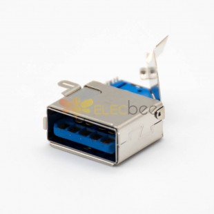 3.0 USB コネクタ タイプ A 9 ピン メス ダブルメタル シェル パネル マウント